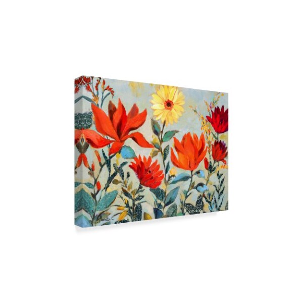 Marietta Cohen Art And Design 'Bright Garden Orange 1' Canvas Art,14x19